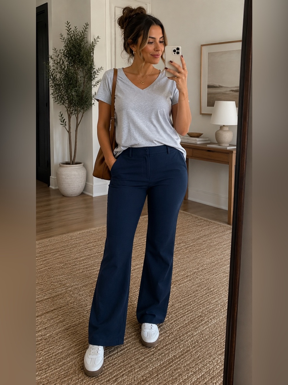Tommy Hilfiger Pants Blake Stretch Trouser Navy Blue Chino Bootcut